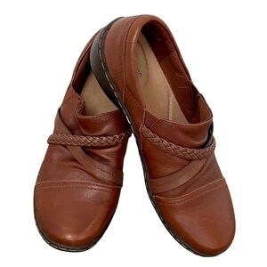 Brown Leather Clarks Shoes Women’s Size 8M EUC